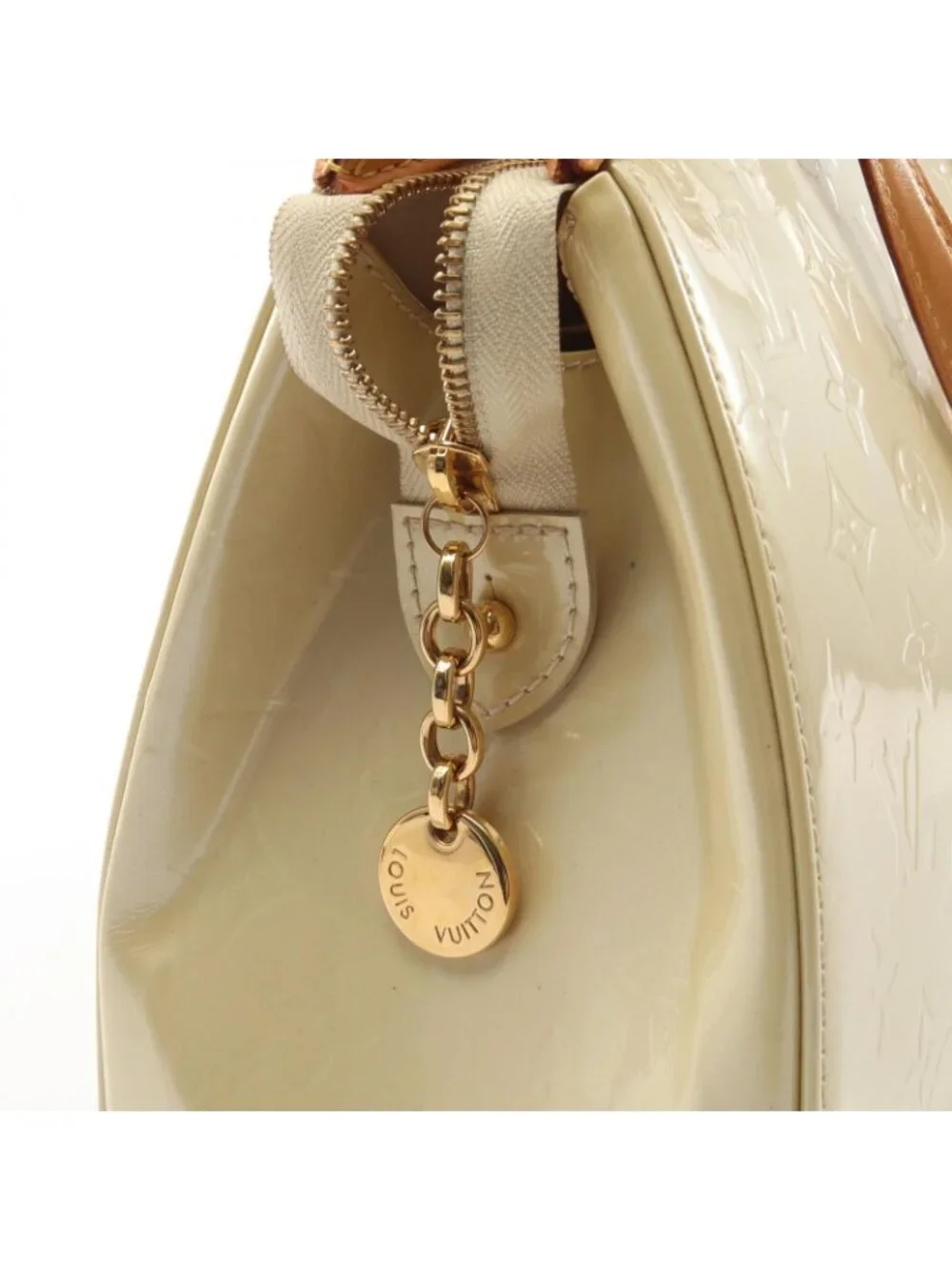 Louis Vuitton Handbag Blair MM 2-Way Blanc Corail Leather
